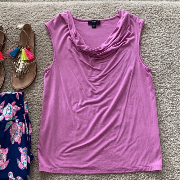 J. Crew 365 Stretch Cowlneck Tank - Picture 2 of 6